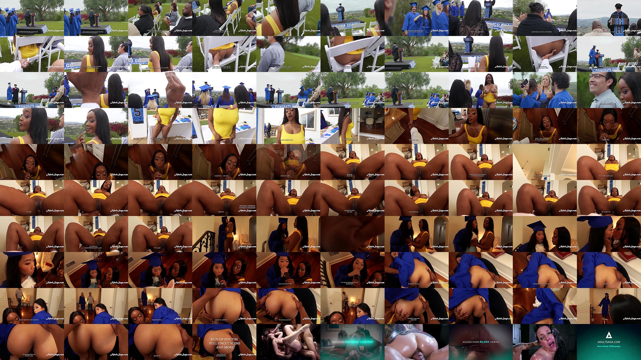 Busty Ebony Starts A WILD Threesome At Graduation Party - Lily Starfire, Scotty P, Alona Bloom 预览图