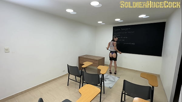 Strict School Principal Fucks Tight Teacher Anal - Raw Bareback and Internal Finishes