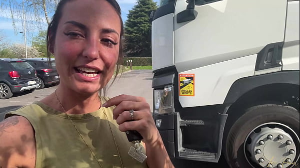 Léa PAM pleasures herself 3 times in the cabin of this heavy goods vehicle. 3 Orgasms, 3...