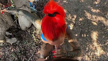 Outdoor date on the roadside! Naked fuck, squirt Thank you! 2 times ejaculated