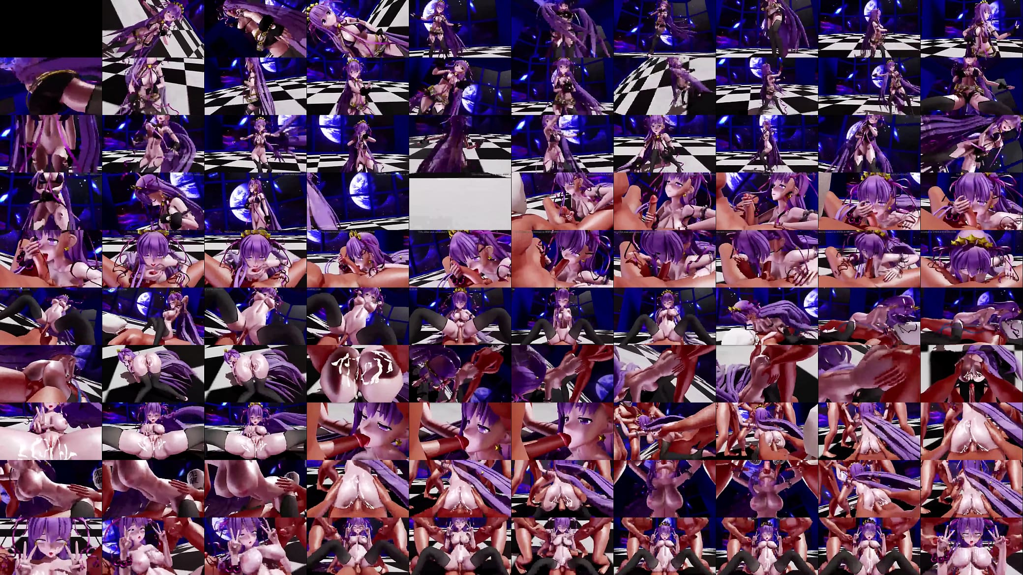 MMD Fate Grand Order BB Pele Sex Orgy Dance 3D Hentai 预览图