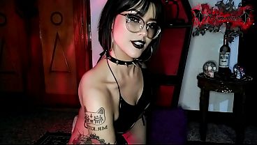 Goth Girl Slut Fuck Big Black Toy