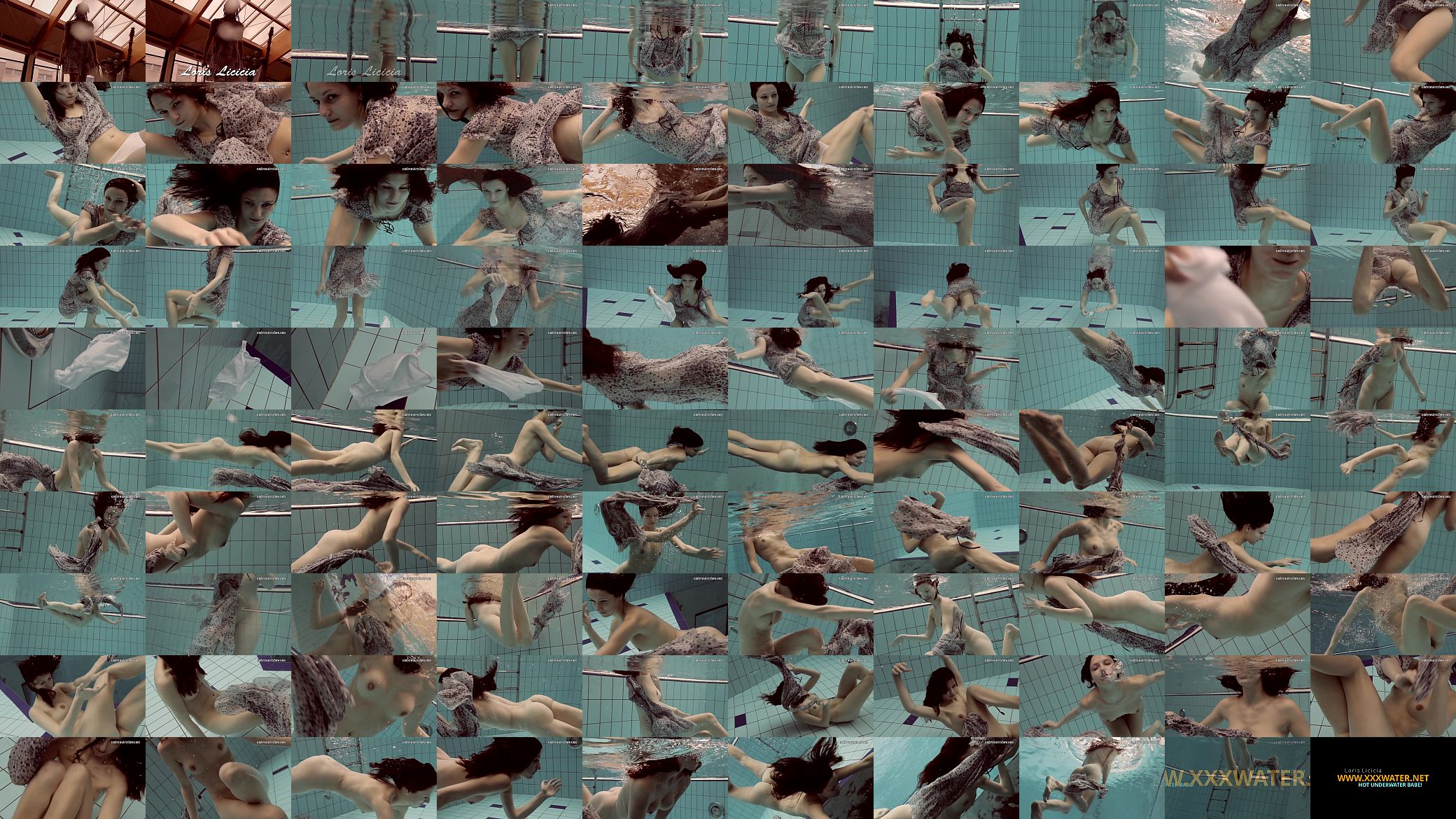 Loris Licicia super hot underwater swimming naked 预览图
