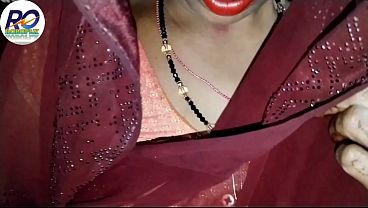 Desi Indian Bhabhi got naked and got her pussy fucked like a mare and got her ass masturbated from behind, Hindi hot saree was removed and she got naked