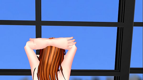 "[MMD] Red hair elf girl