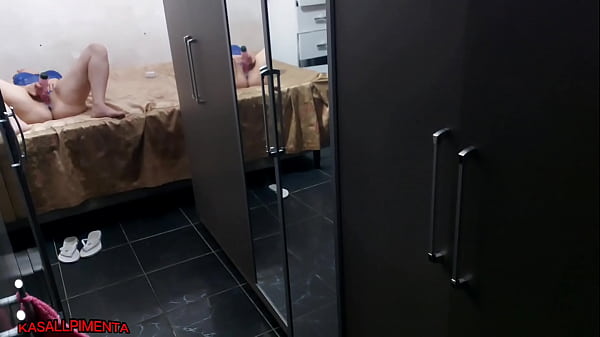 I caught the hottie masturbating with a vibrator, there was hot sex