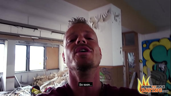 PublicSexDate - Tattooed Milf Adrienne Fucks Stranger in Abandoned Building
