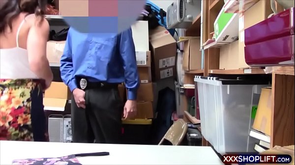 Download Video - Teen shoplifter fucked by a guard while her stepdad is watching
