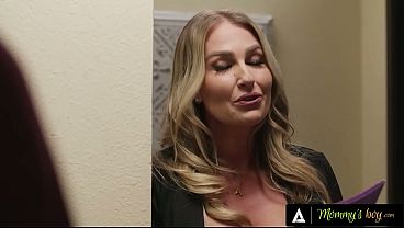 MOMMYS BOY - Blindfolded Stepmom Andi Avalon Mistakes Stepson For Lover In Wild Threesome