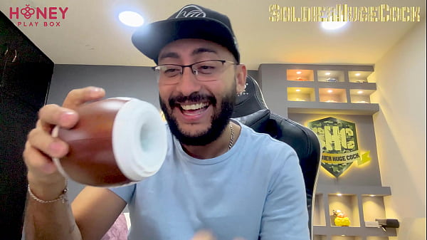 I was testing a new toy from my friends "HoneyPlayBox" and my friend wanted to try it with me