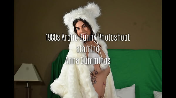 1980s Arctic Bunny Photoshoot starring Anna Cummings