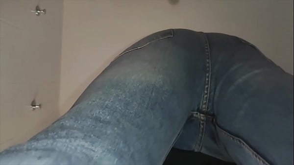 blue jean ass pov touch bus