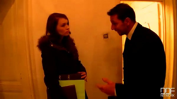 Petite Babe her Asshole and Pussy Destroyed by her Boss and Loves it