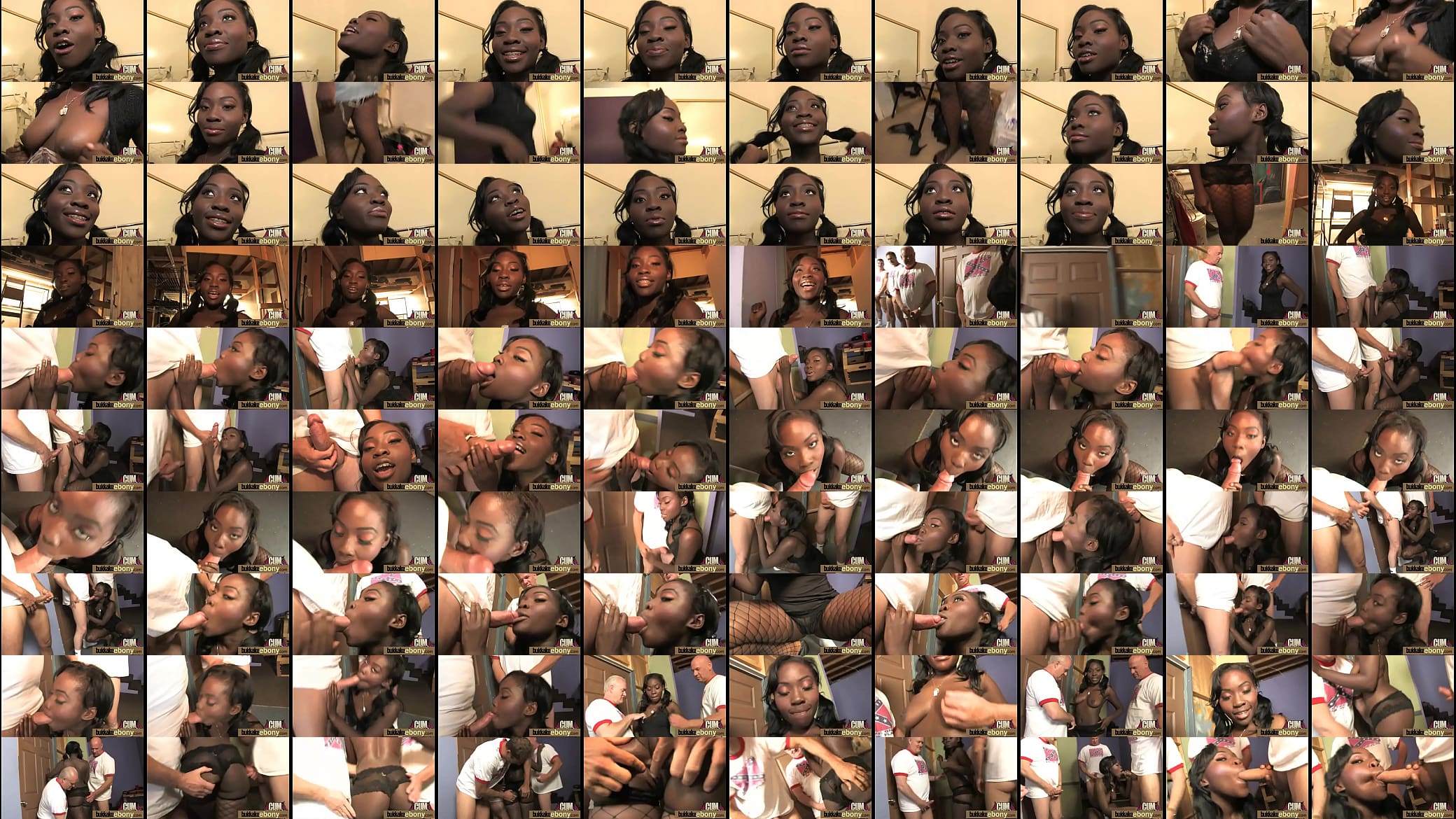 Ebony takes a facial in a club bukkake party 17 预览图
