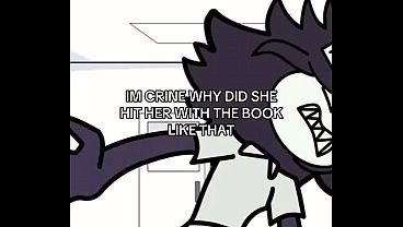  Claire Throwing Book At Thavel