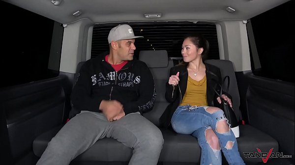 Download Video - Tight Asian Pussy Stretched and Jizzed in the Pick Up Van