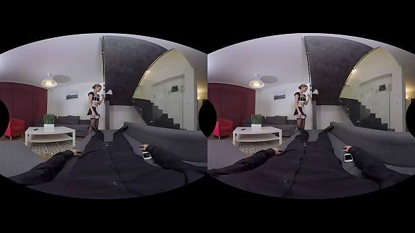 Luca Bella in VR as a lovely French maid