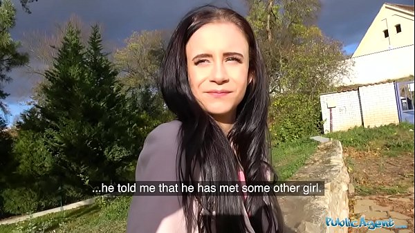 Public Agent Sexy brunette lady fucks and sucks to make ex jealous