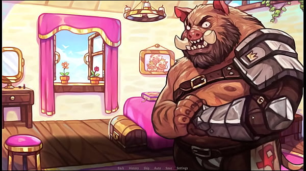 My Pig Princess [ Hentai Game PornPlay ] Ep.5 will I pass the massive boar guard to get a hot naked bath with the princess