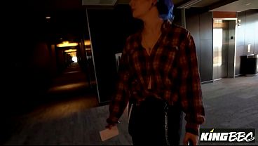 Blue Haired Xoe Grim Takes BBC Louie Smalls at KingBBC