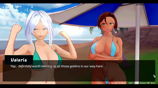 Sexy Beach and Christmas cosplay special - Harem adventures part 3