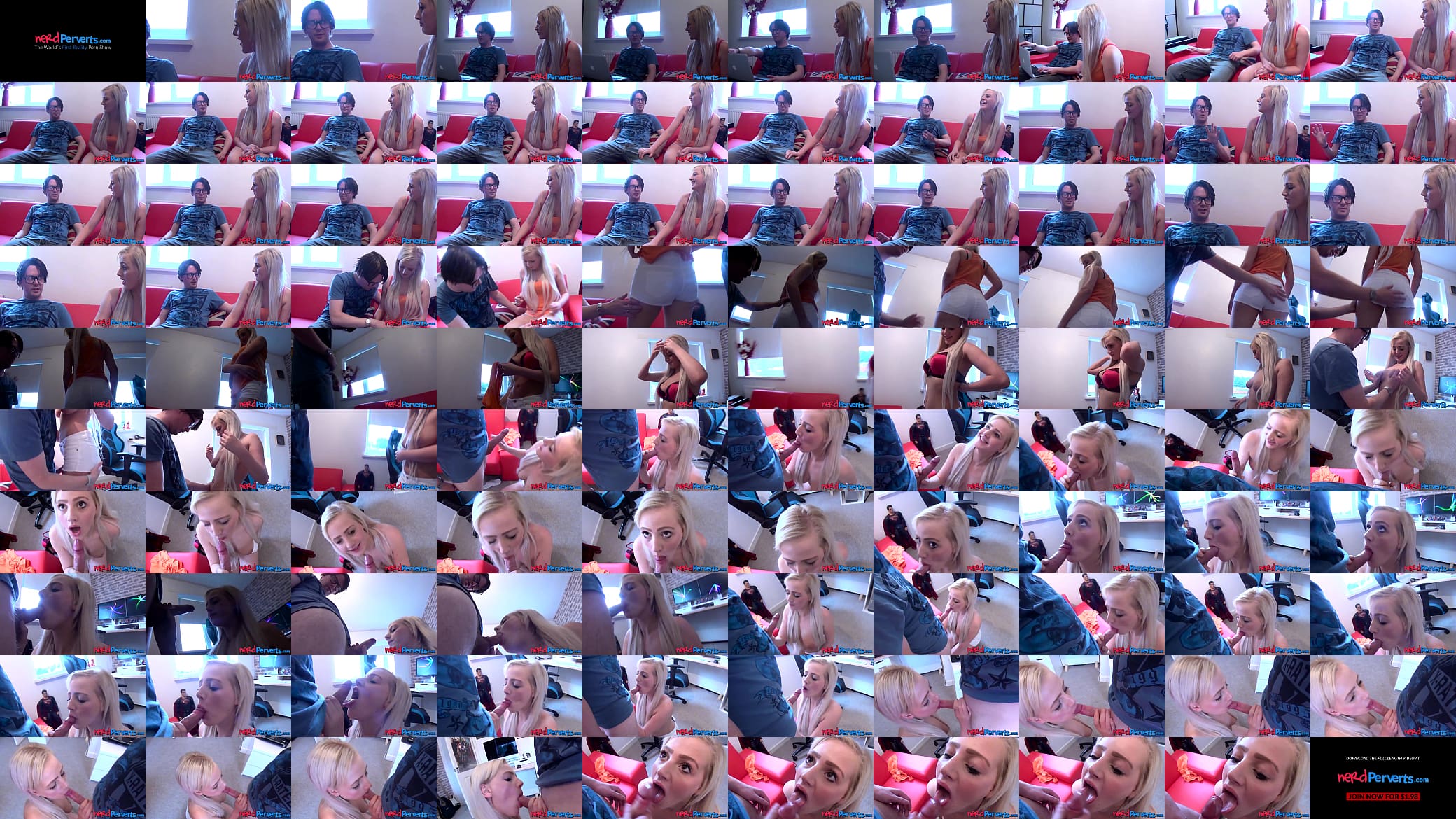 Busty hottie Abbi Price sucking off fake producer 预览图