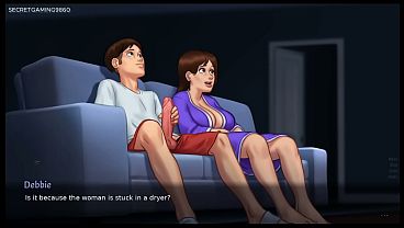 Download Video - Peeking MILF stepmom helps her stepson masturbating&vert; Mature stepmom fingering herself in front of stepson - Summertime Saga 25 By DarkCookie - 3D Porn Game