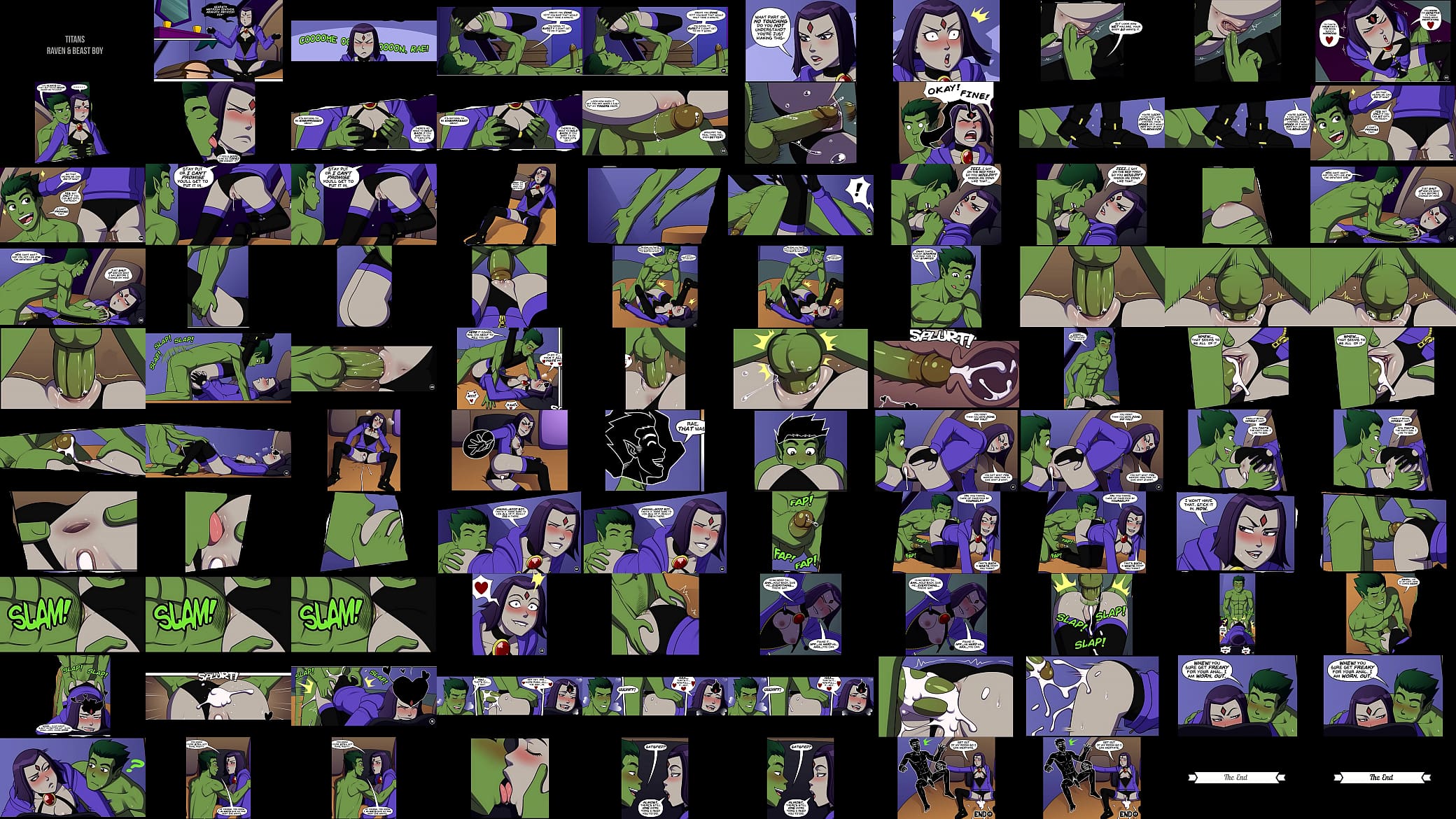 titans raven and beast boy in fuck meditation 预览图