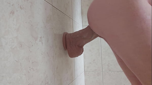 Download Video - Side view of me fucking a monster dildo