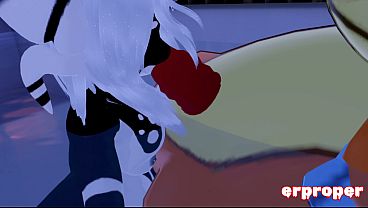 Erpleasure VRChat: Horny Beizel in vr Gets His Cock Sucked &amp; Ridden by a Panda Girl