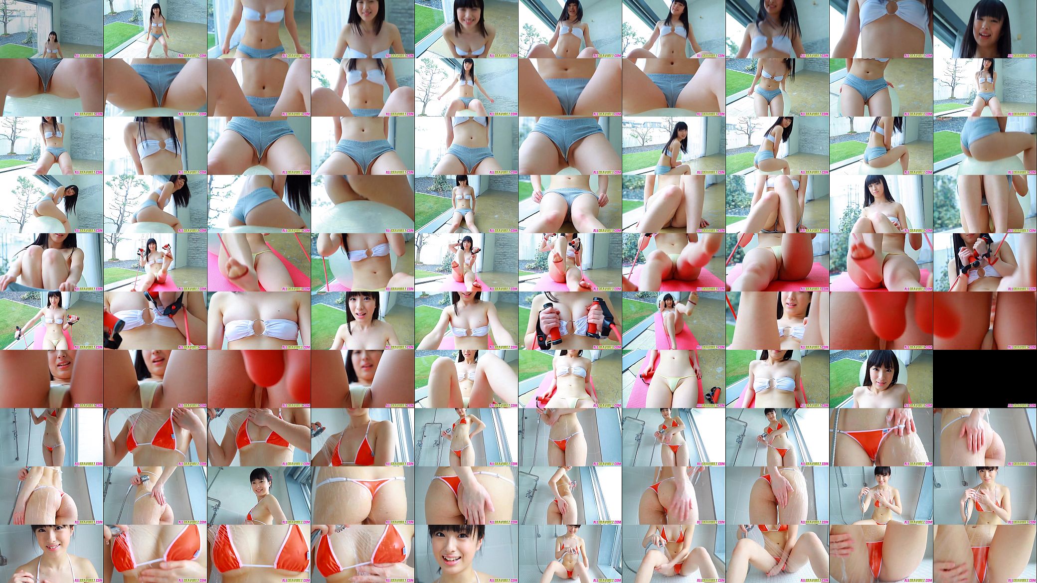 Oshima Tamana enjoys shower after gym 预览图