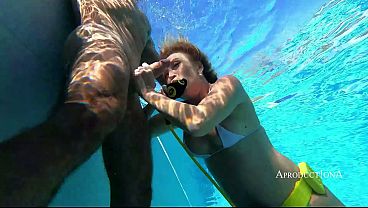 UNDERWATER ANAL ASS LICK FACE FUCK CUM EAT