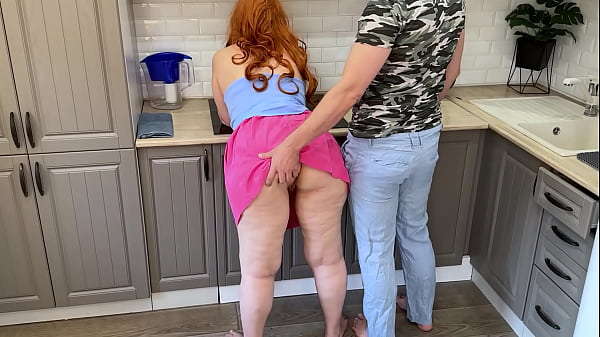 Fucked a stepmom with big pussies in her mouth and anal and finished on a big ass