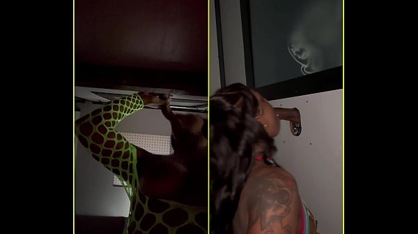 Gloryhole sucking up strangers