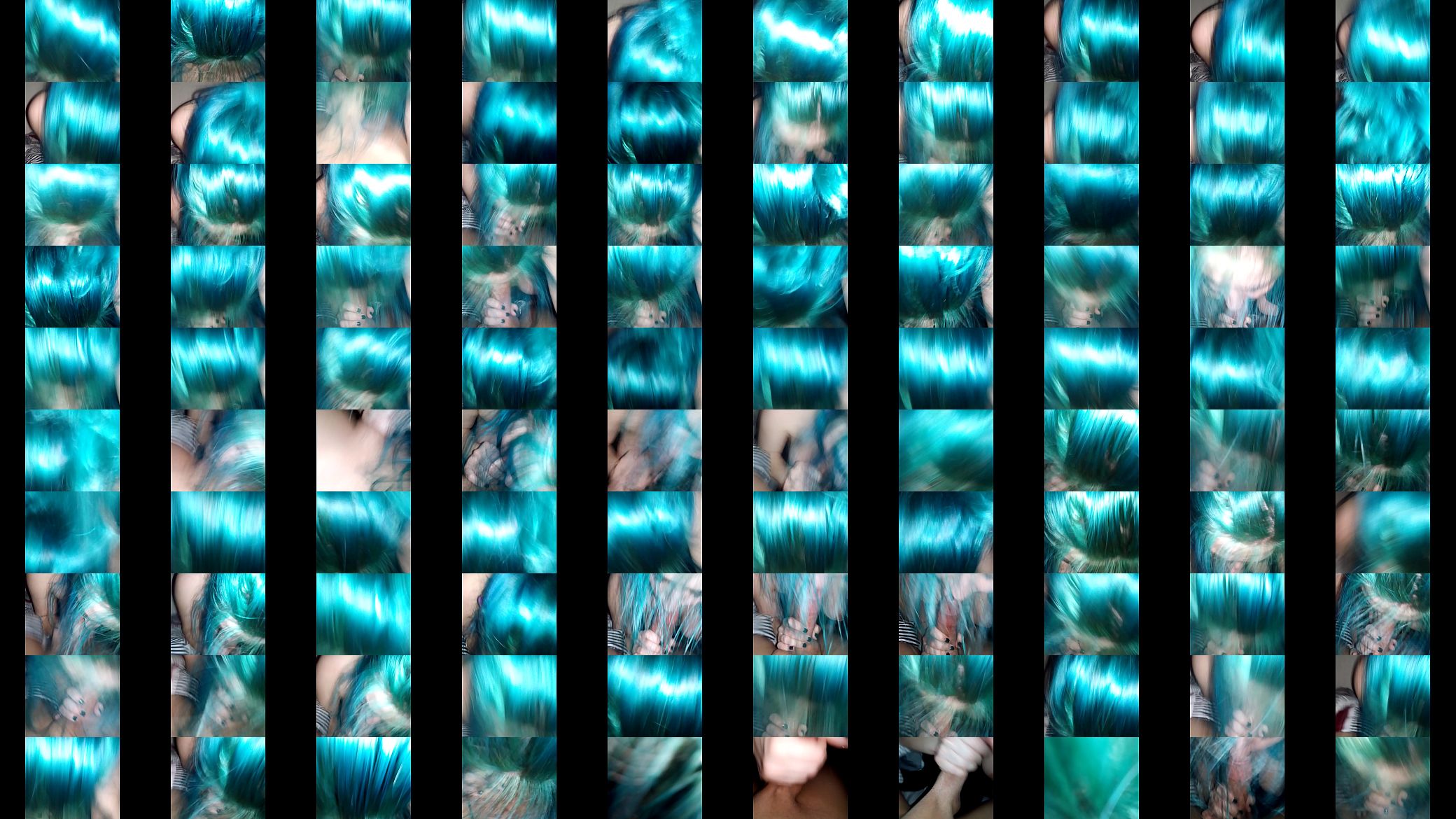 Blue haired neighbor blows me while husband at work 预览图