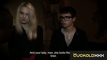 CUCKOLD XXX - Wicked blonde PAWG Jessie Rose Interracial sex