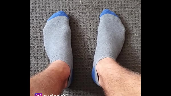 Taking off sweaty socks
