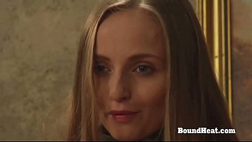 Beautiful Tight Lesbian Slave Undressed And Penetrated Using Dildo