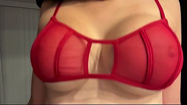 Italian Big Tits Milf Artemisia Love showing her juicy tits wearing a sexy red bra