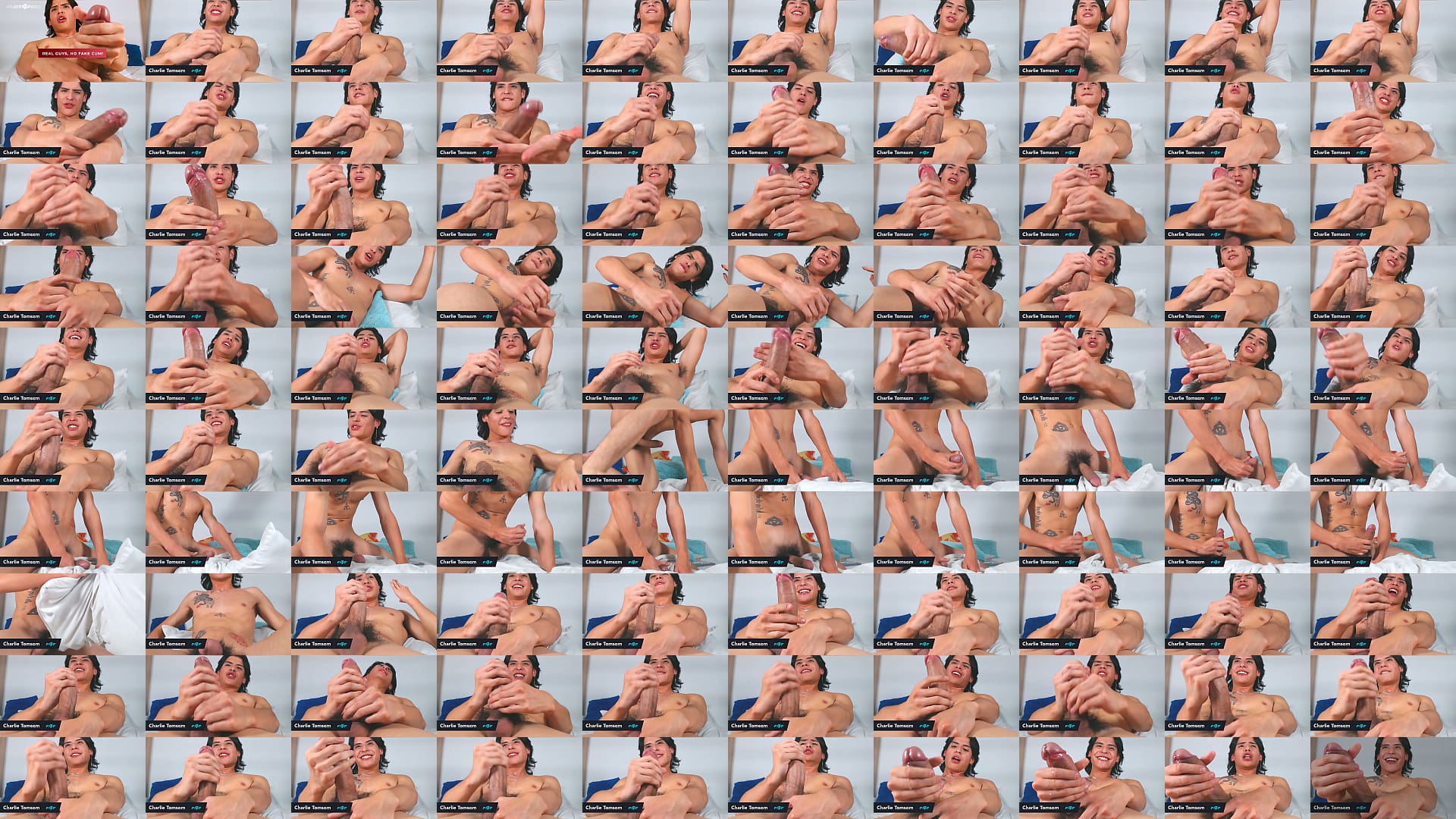 Flirt4Free - Charlie Tomsom - Handsome Hunk with a Trimmed Cock is Needy Enough to Hump a Pillow 预览图