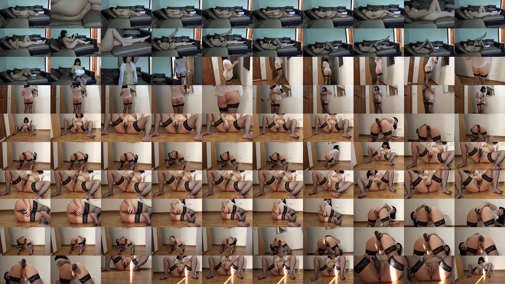 Morning begins with masturbation and orgasm, I woke up and fucked a pussy comb. 预览图