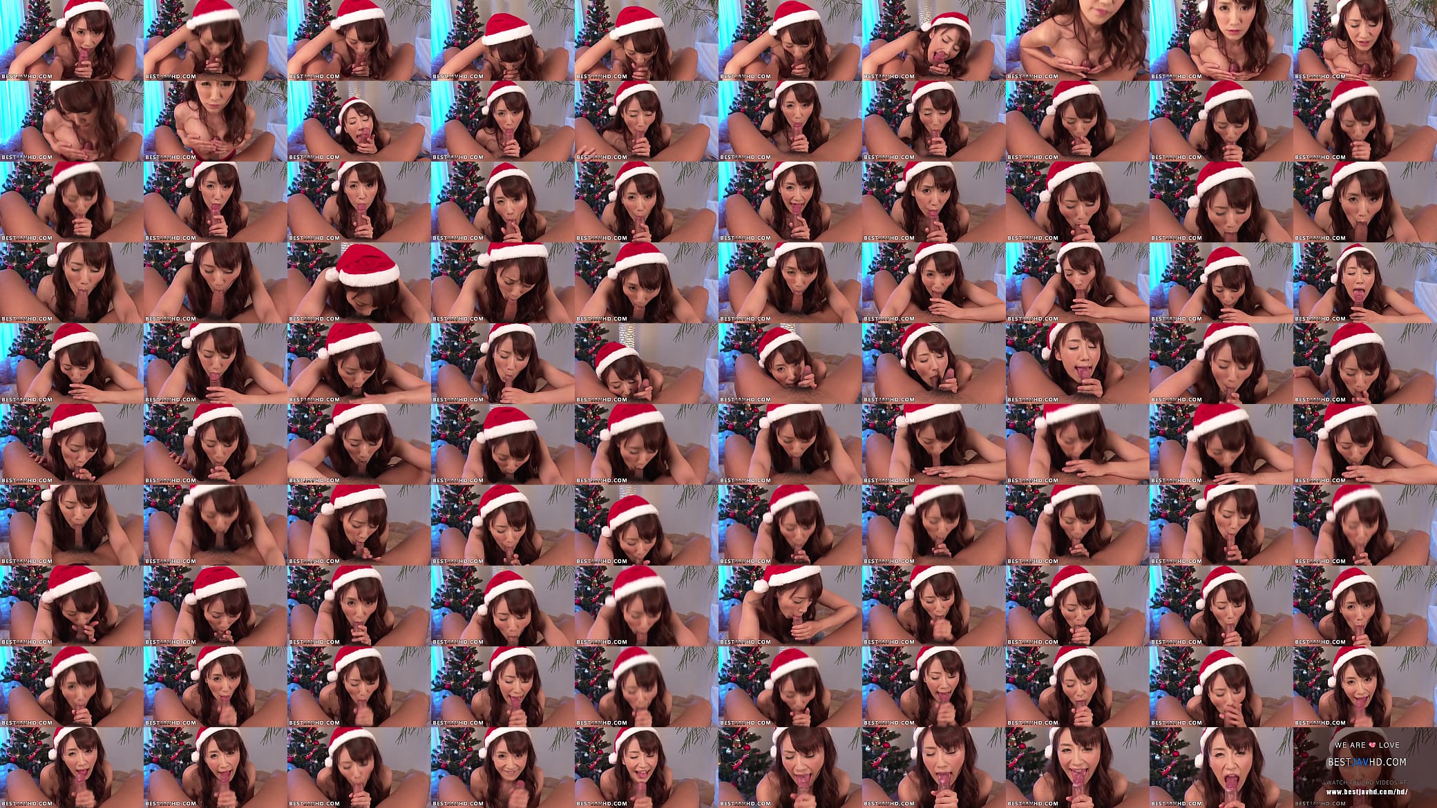 Hot Asian slut, Mika Hatori, clothed in a Christmas cap, sucking for a suck off with uncensored XXX JAV! 预览图