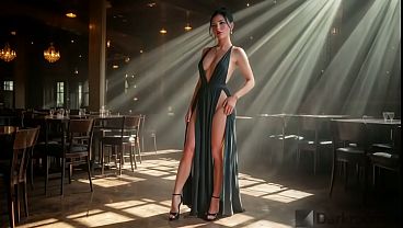 I ran into my step mom at a restaurant, and she helped me get rid of my hard-on by letting me fuck her in every hole right in front of everyone[AI]