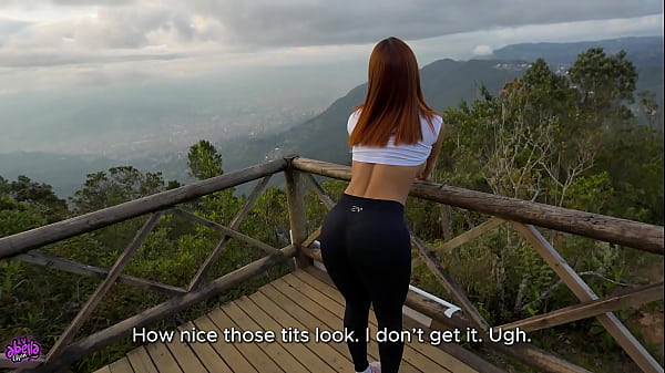 My horny STEPSISTER loves blowing outdoor! she loves my CUM! Abella Olsen