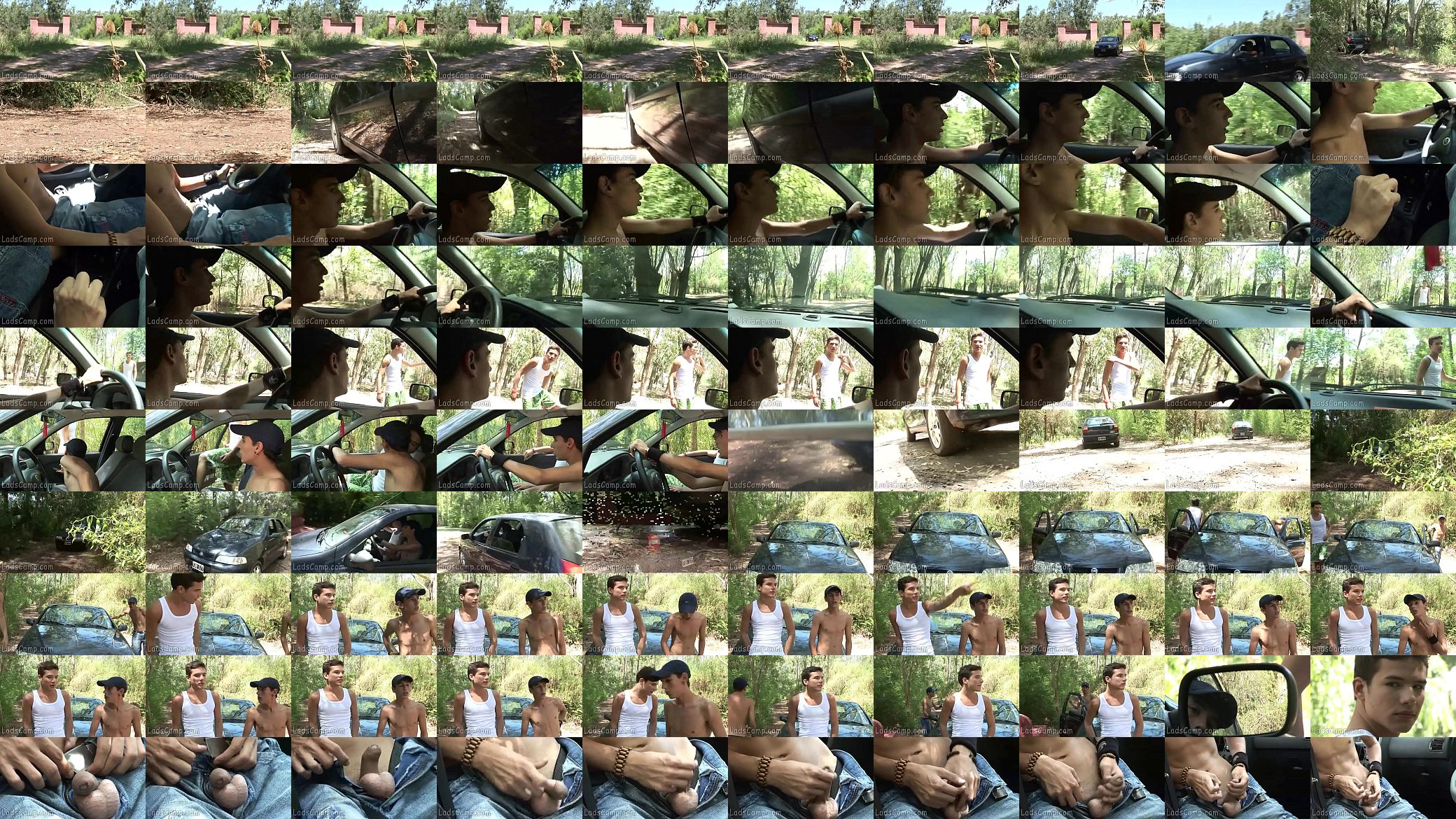 Lost twink riding up the dirt road 预览图