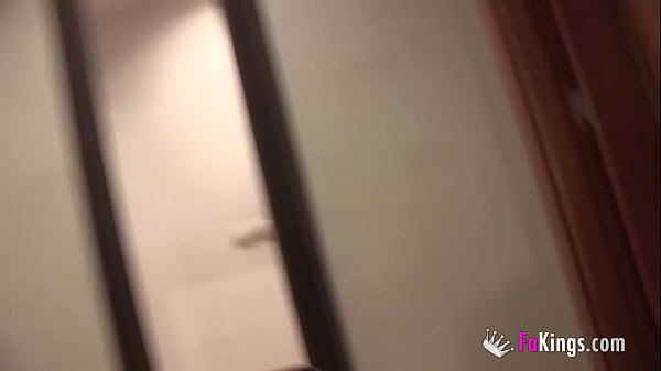 Montse gets caught by her husband while tasting an Asian cock