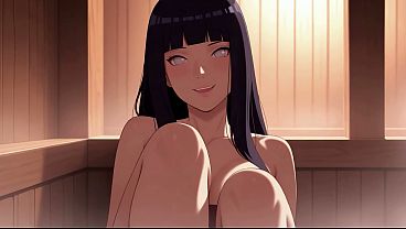 Hinata Hyuga Fucks a Stranger in a Hot Steamy Sauna! Naruto Anime Story Hentai AI-generated