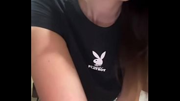 Stepmom with big tits wears short shorts