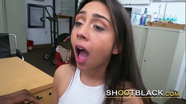 Big mouth teen loves talking as she gags with a cock inside her mouth