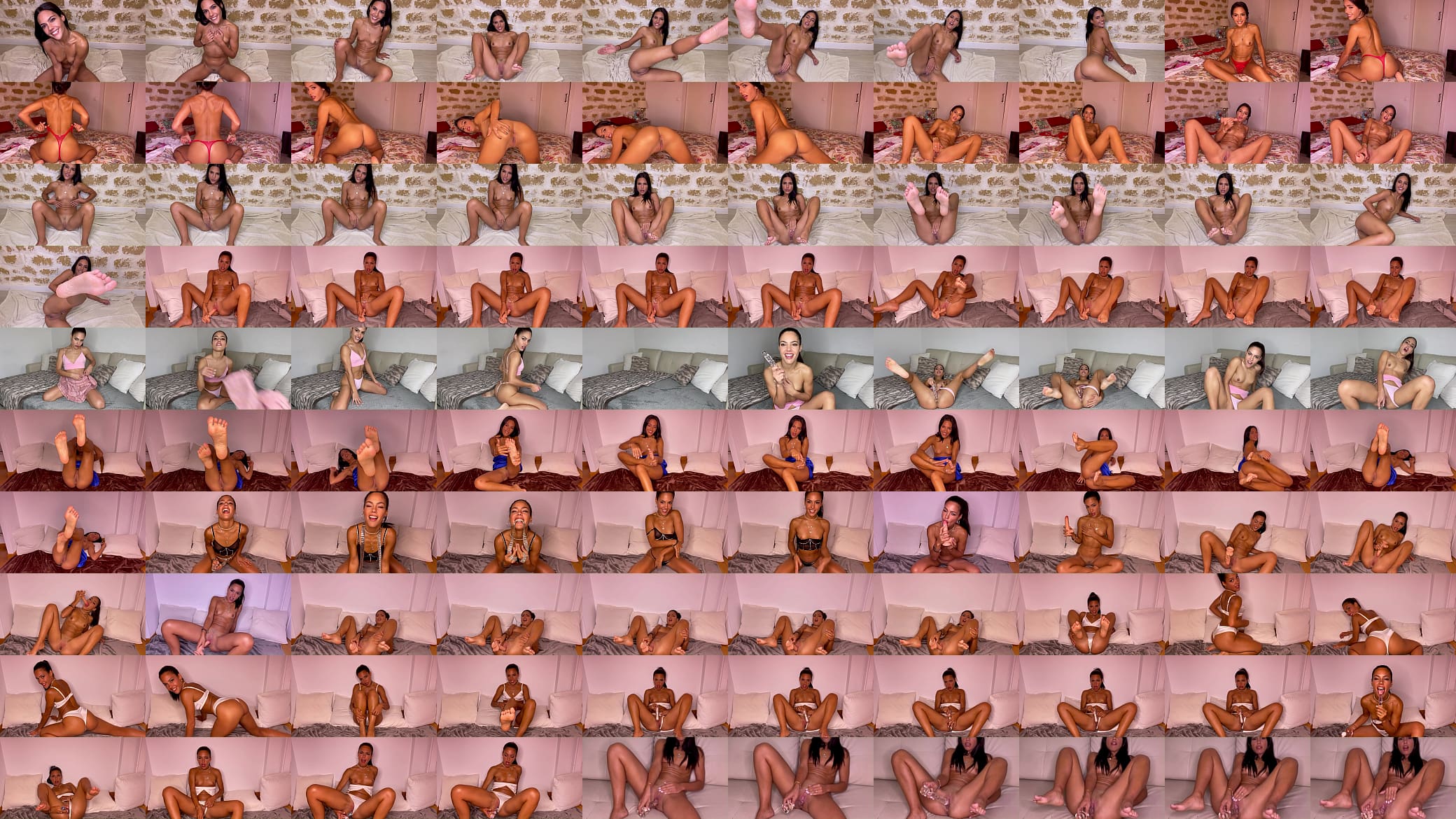 Solo Masturbation Compilation. Apolonia Wets Her Little Pussy with Her Toys 预览图